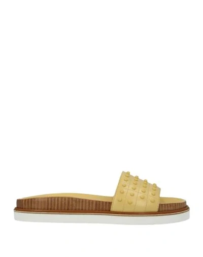 Tod's Sandals In Light Yellow
