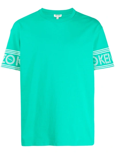 Kenzo Logo Print T-shirt In Green