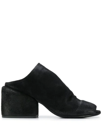 Marsèll Peep Toe 85mm Sandals In Black