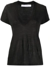 Iro Burn-out T-shirt In Black
