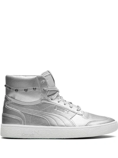 Puma X Ralph Sampson Mid-glitz Sneakers In Silver