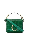 Chloé Crocodile Effect Mini Bag In Green