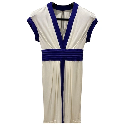 Pre-owned Philosophy Di Alberta Ferretti Mid-length Dress In White