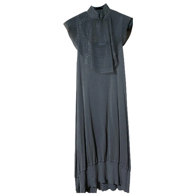 Pre-owned Ferragamo Grey Dress