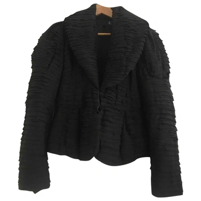 Pre-owned Just Cavalli Puffer In Black