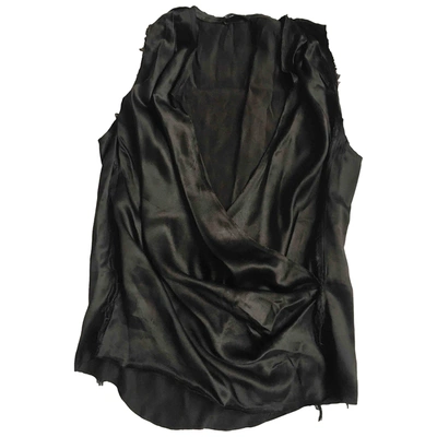 Pre-owned Balmain Silk Waistcoat In Black