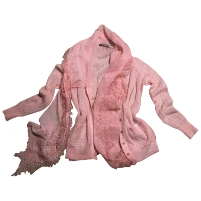 Pre-owned Ermanno Scervino Wool Cardigan In Pink