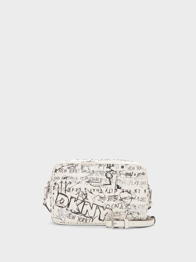 Donna Karan Dkny Women's Thompson Graffiti Camera Bag - In White/black