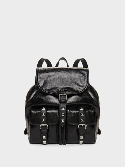 Donna Karan Dkny Women s Naomi Backpack In Black silver ModeSens
