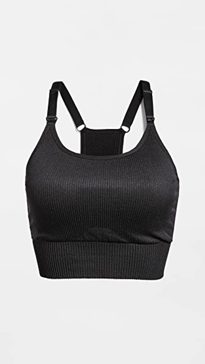 Ingrid & Isabel Seamless Maternity And Nursing Sports Bra In Black