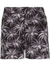 Orlebar Brown X Setter Palm-print Swim Shorts In Black