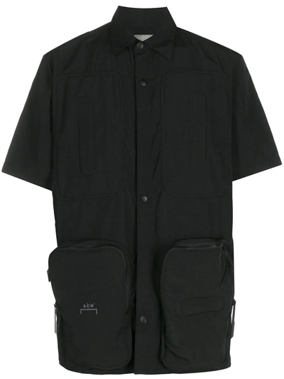 A-cold-wall* Utility Pocket Shirt Sleevr Shirt Black