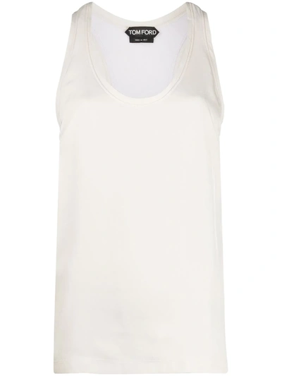 Tom Ford Scoop-neck Tank Top In Neutrals
