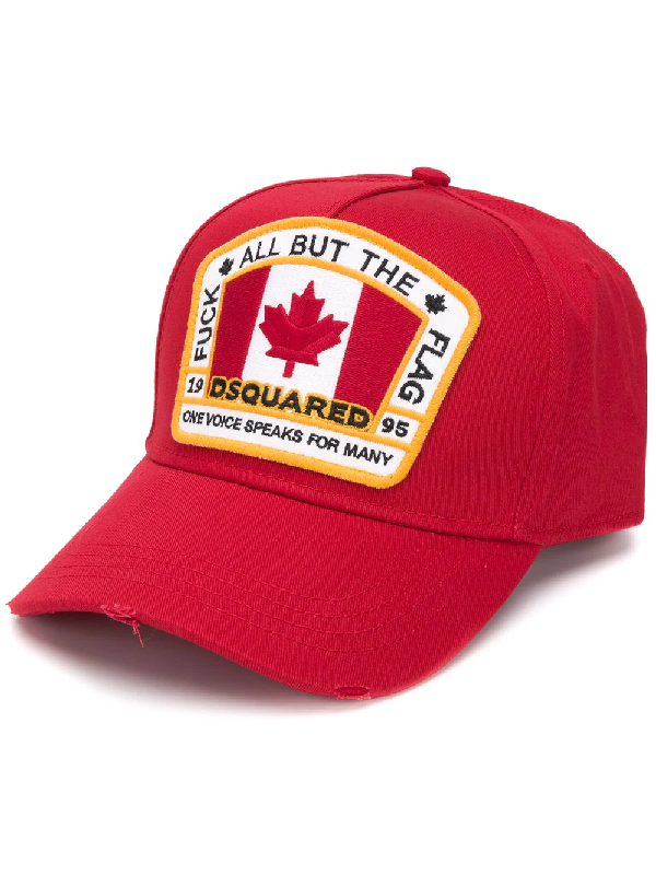 dsquared canada flag hat