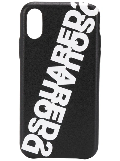 Dsquared2 Mirrored Logo Iphone X Black Cover