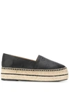 Kenzo Multi-eye Platform Espadrilles In Black