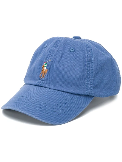 Polo Ralph Lauren Logo Embroidered Baseball Cap In Blue