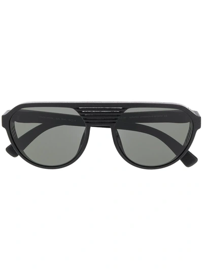 Mykita Peak Tinted Aviator Sunglasses In Black