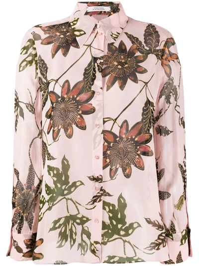 Dorothee Schumacher Lightweight Floral Shirt In Pink