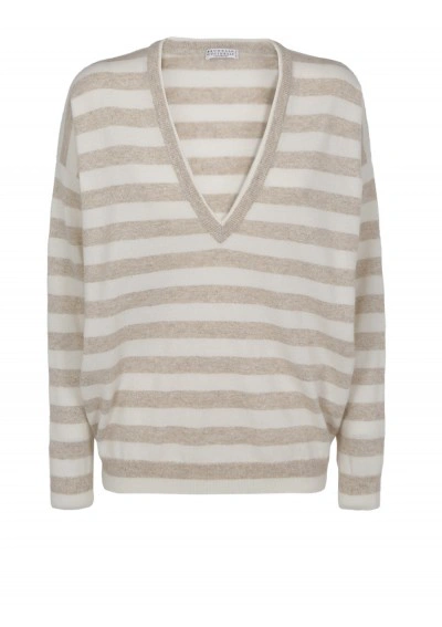 Brunello Cucinelli Sweater In Beige