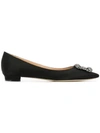 Manolo Blahnik Hangisiflat Loafers In Black