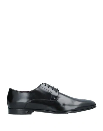 Dolce & Gabbana Lace-up Shoes In Black
