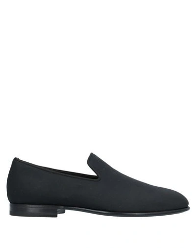 Santoni Loafers In Black