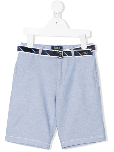 Ralph Lauren Kids' Oxford Chino Shorts In Blue