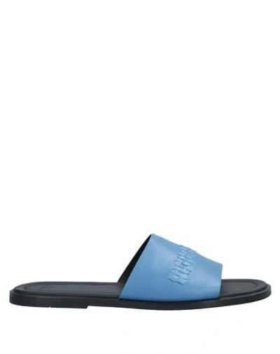 Giorgio Armani Sandals In Pastel Blue