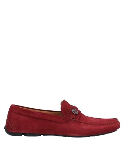 Giorgio Armani Loafers In Red