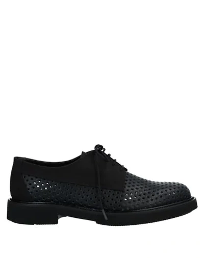 Emporio Armani Lace-up Shoes In Black