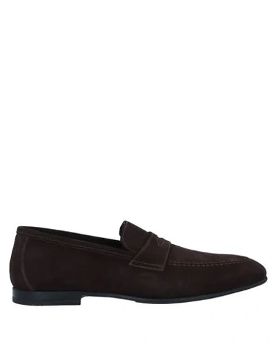 Doucal's Loafers In Dark Brown