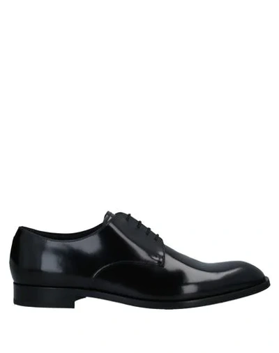 Emporio Armani Lace-up Shoes In Black