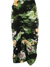 Preen By Thornton Bregazzi Xenie Ruched Skirt In Black