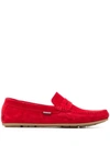 Tommy Hilfiger Penny Loafers In Red