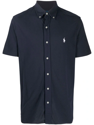 Polo Ralph Lauren Buttoned Polo Shirt In Blue