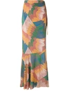 Amir Slama Cocar Wrap Skirt In Multicolour