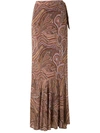 Amir Slama Marajoara Wrap Skirt In Neutrals