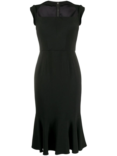 Dolce & Gabbana Square-neck Dress In Black