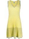 Missoni Striped Metallic Midi Dress In Yellow