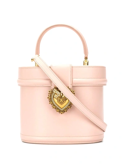 Dolce & Gabbana Devotion Tote Bag In Pink