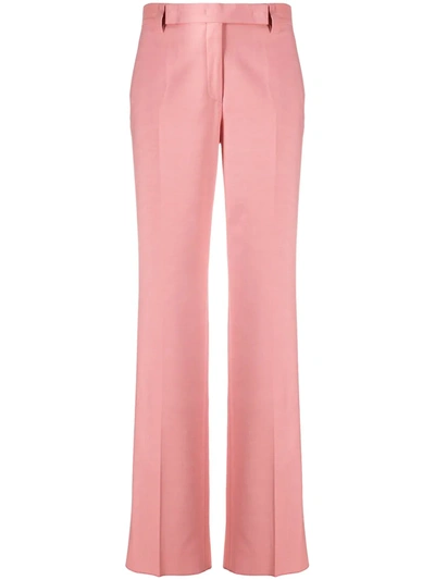 Ferragamo Straight-leg Trousers In Pink