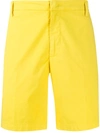 Dondup Manheim Straight-leg Bermuda Shorts In Yellow