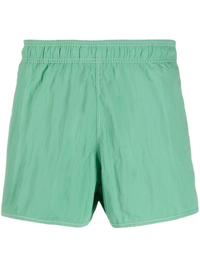 Isabel Marant Logo-embroidered Swim Shorts In Green