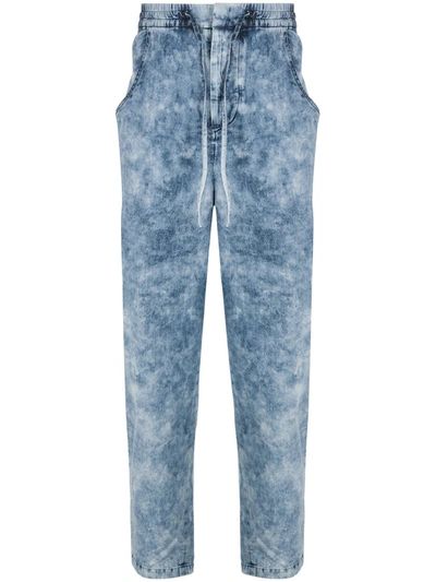 Isabel Marant Elasticated-waist Stonewashed Jeans In Blue