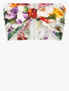 Dolce & Gabbana Floral Print Tie-front Bikini Top In White