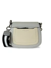 Marc Jacobs Mini Empire City Leather Messenger Bag In Grey