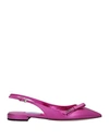 Prada Ballet Flats In Fuchsia