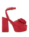 Miu Miu Sandals In Red