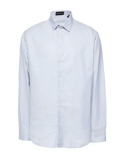 Emporio Armani Solid Color Shirt In Grey